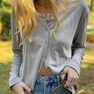 Beige Kathy Ireland Button Down Top